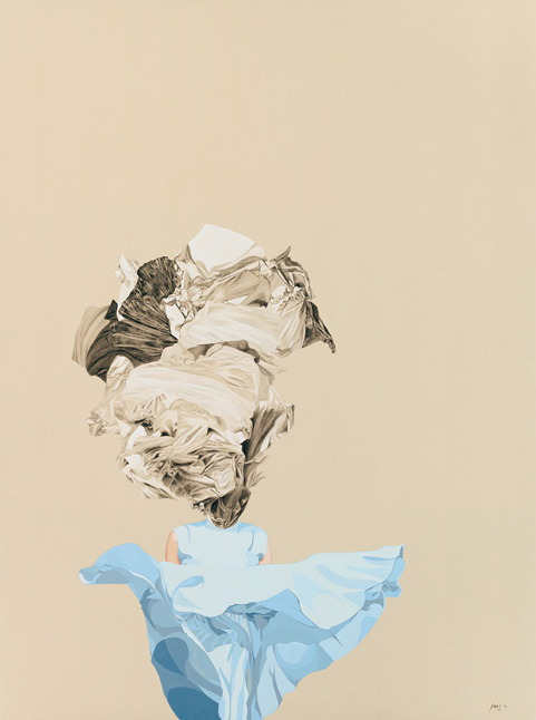Plication | 2011 | Graphite and gouache on toned paper | 22" x 30"