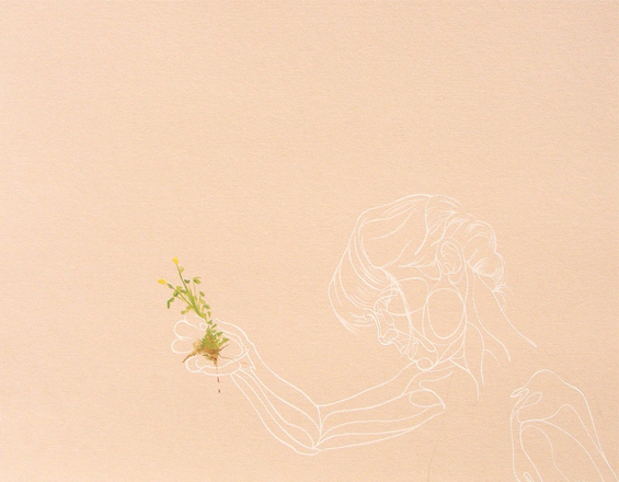 Untitled | 2010 | Gouache on toned paper | 12" x 9"