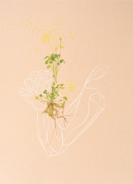 Untitled | 2010 | Gouache on toned paper | 9" x 12"