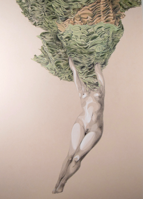 Untitled | 2011 | Graphite and gouache on toned paper | 18" x 22"