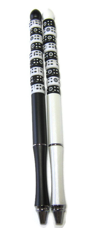 Wholesale OLYCRAFT 12 Sets/96pcs Beadable Pens Set Assorted Bead