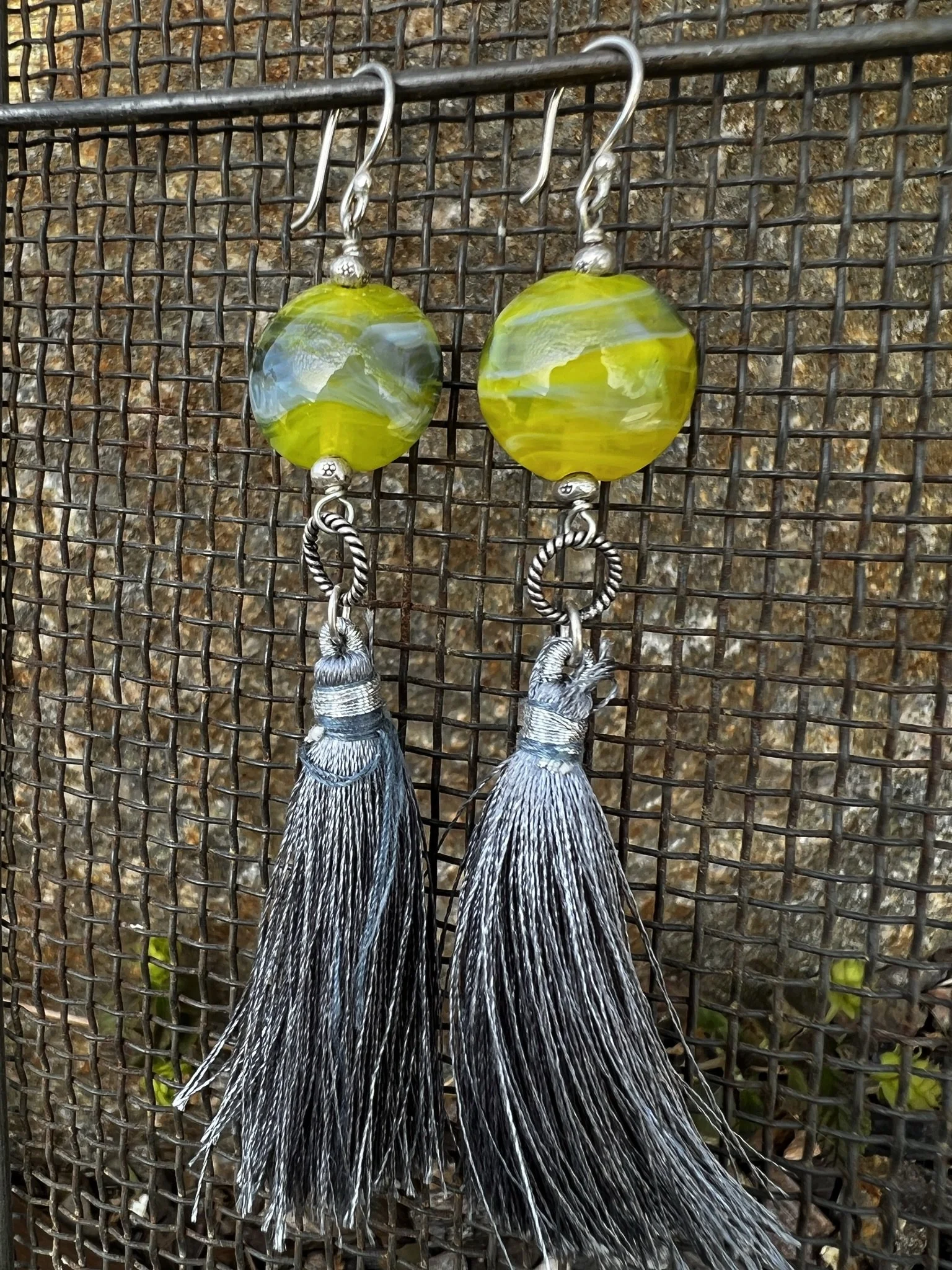 Boho Glass Bead Earrings