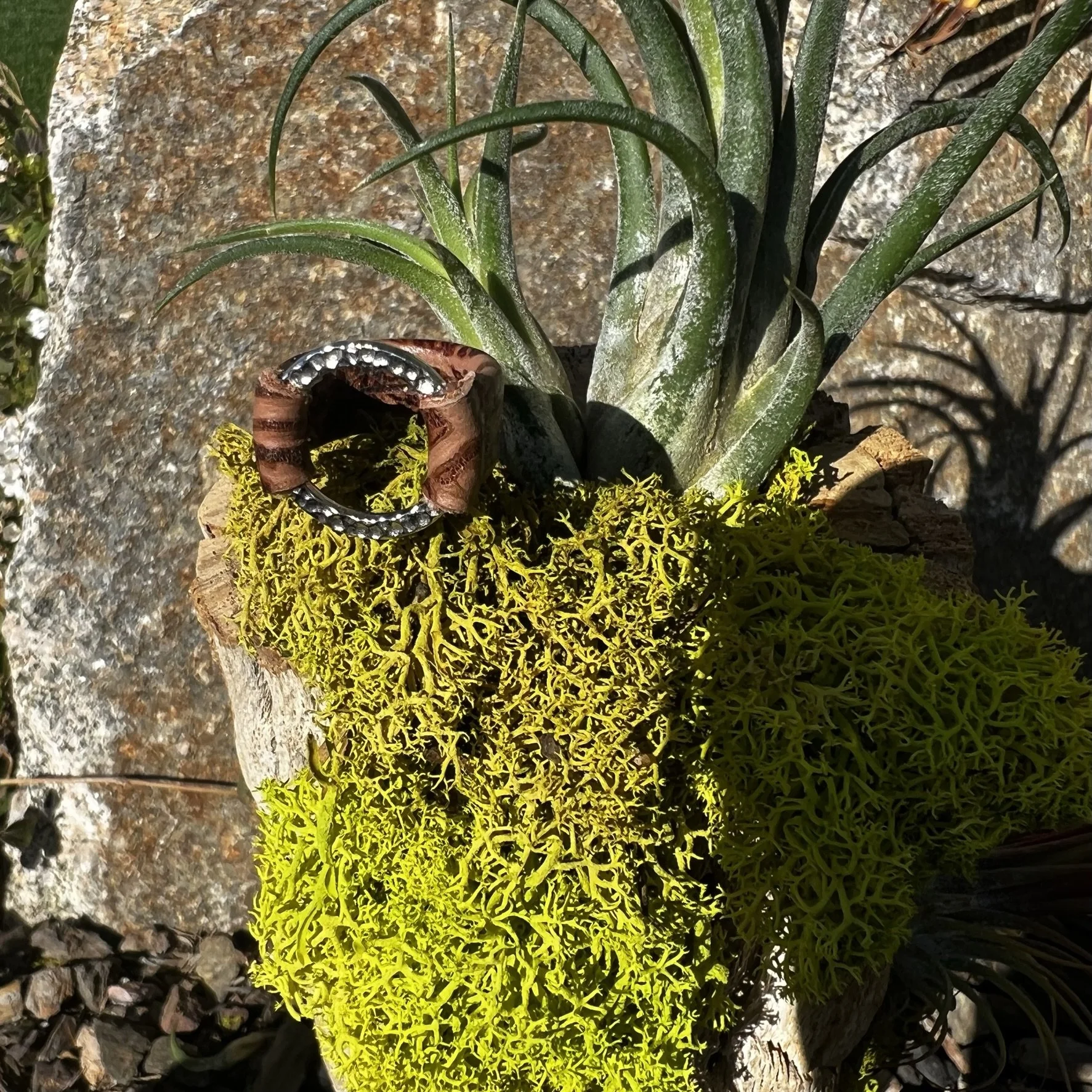 Gender neutral leather ring