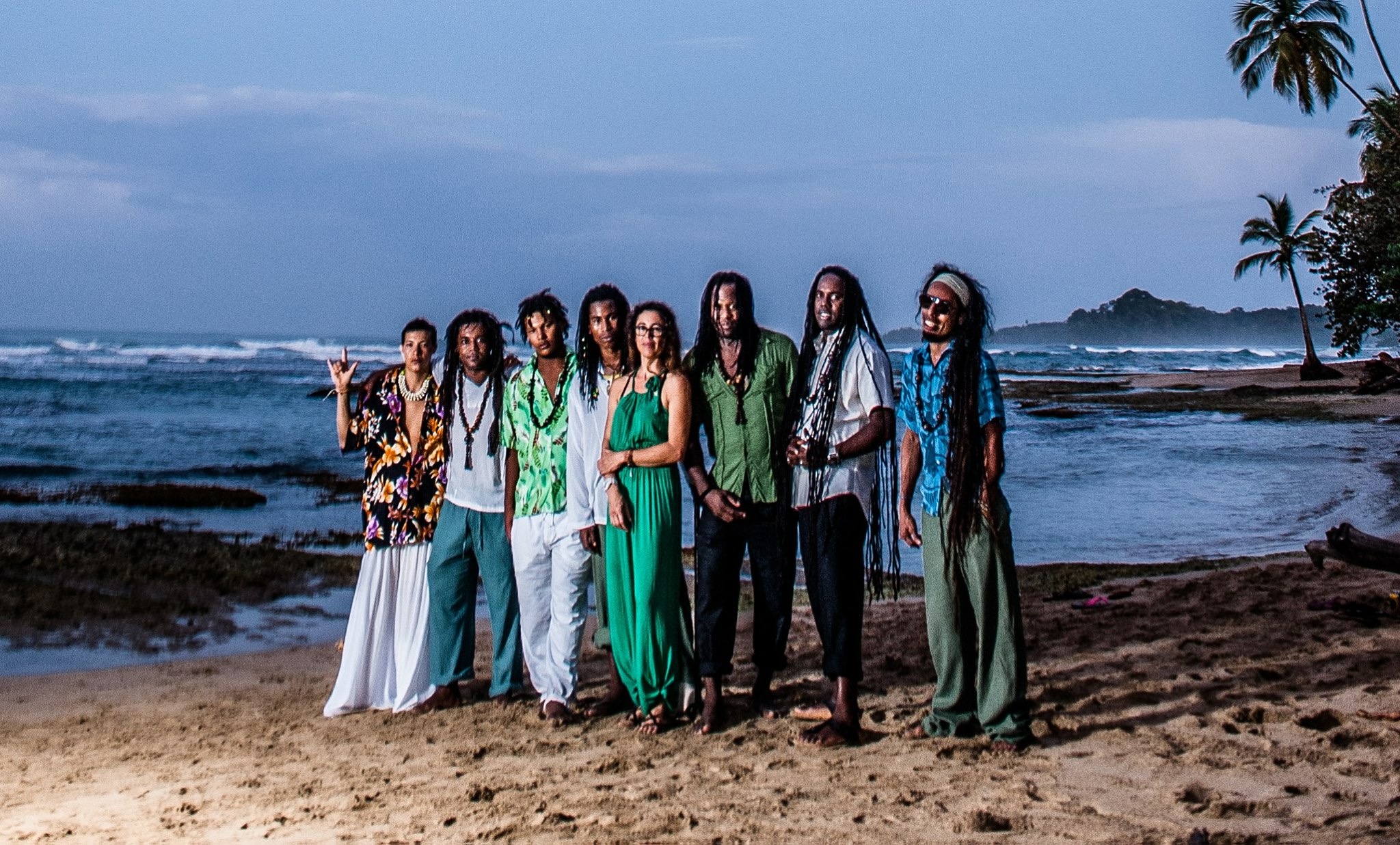 Owner Luna Salcedo poses with some of the models from&nbsp;her most recent collection,