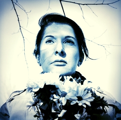 Marina Abramović. Portrait with Flowers. 2009. photo: Marco Anelli. © 2010 http://www.moma.org/visit/calendar/exhibitions/965