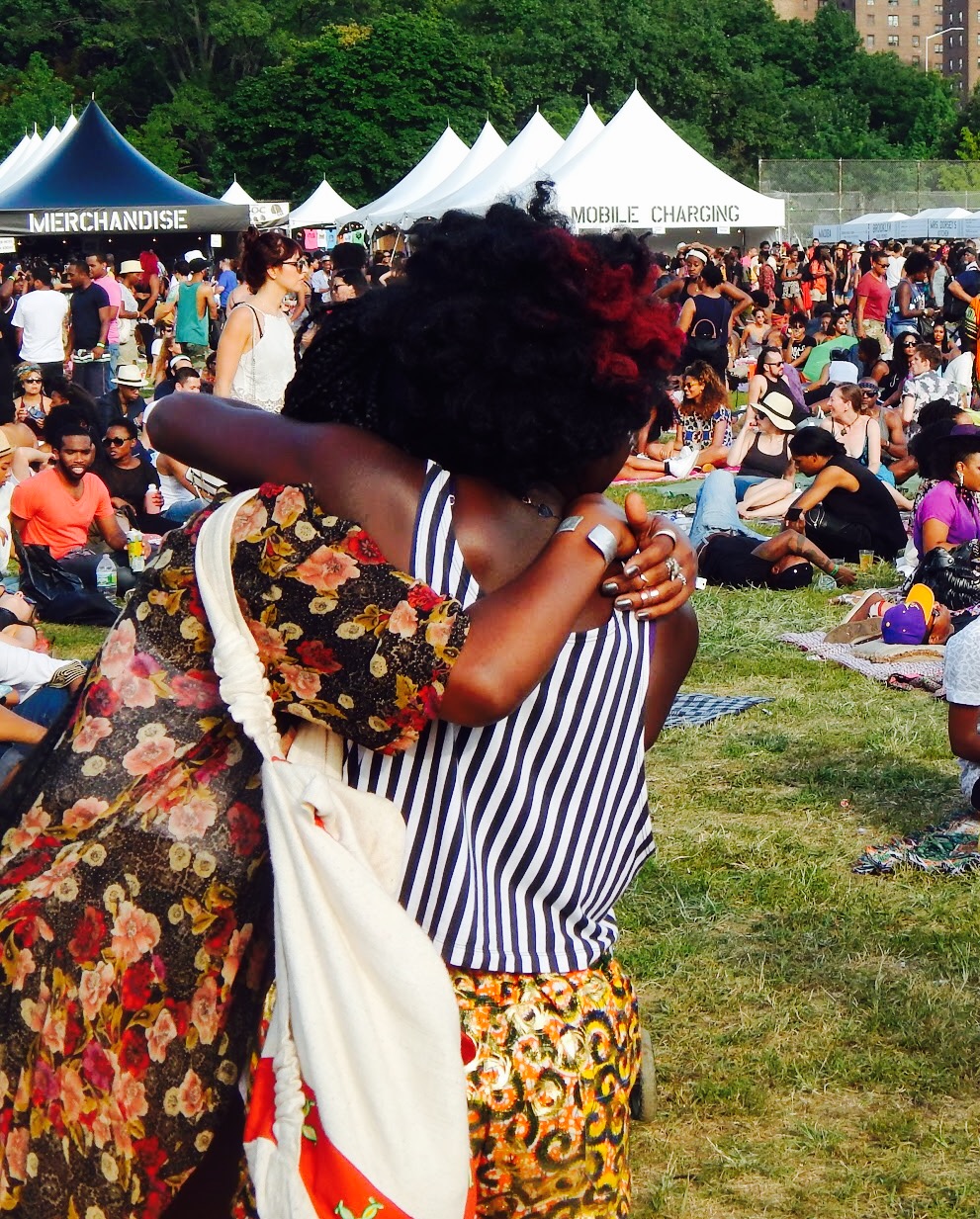 Spending time with good friends and enjoying the scenes around you were the themes at Afropunk