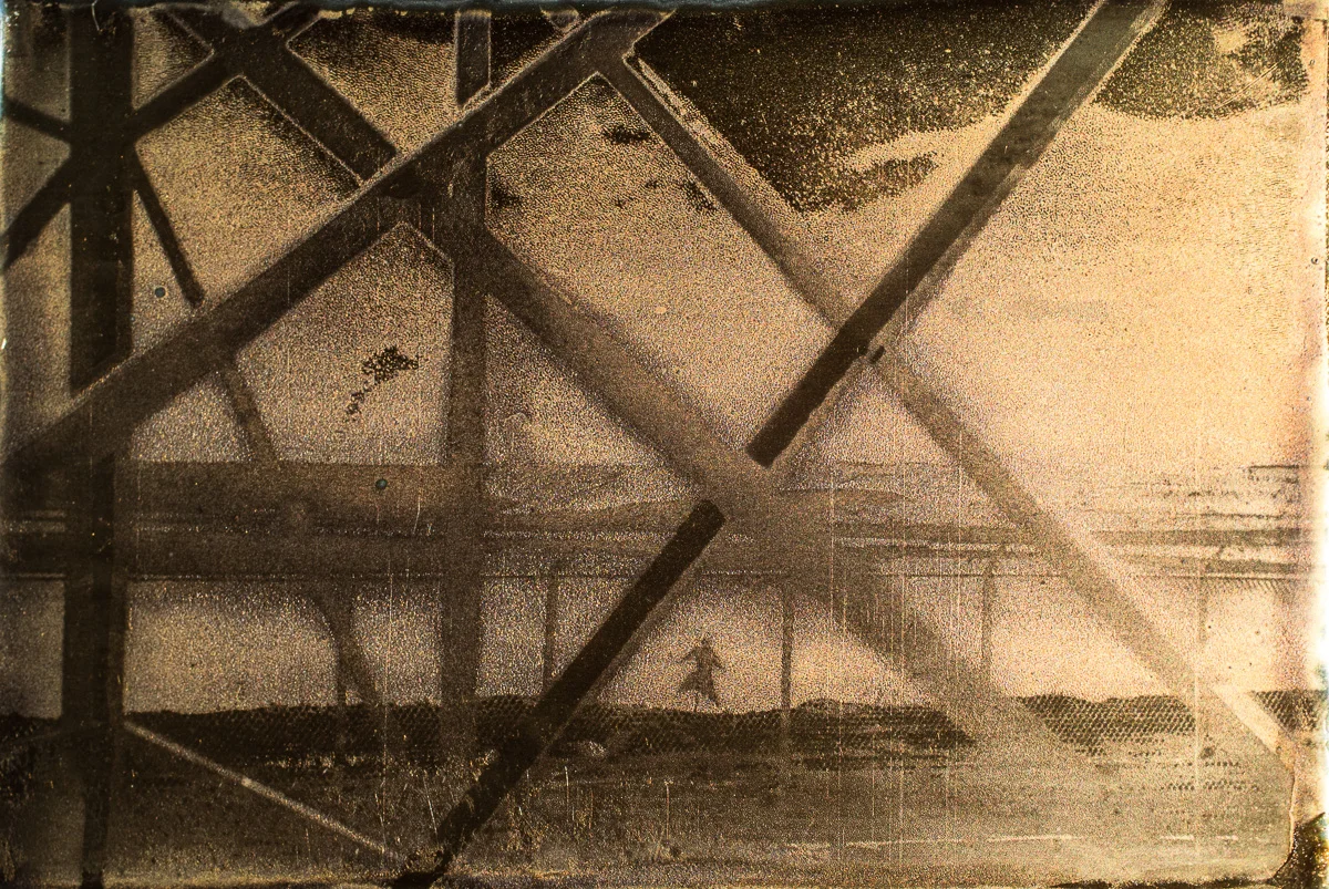 Tailings Pond with Scarecrow and High-Voltage Girders.