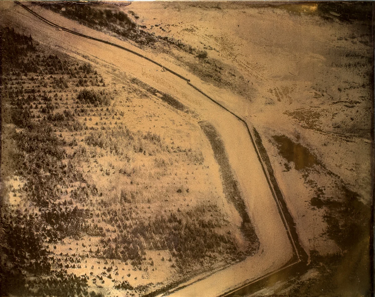 Strip Mine, Pipes and Attempted Reforestation.