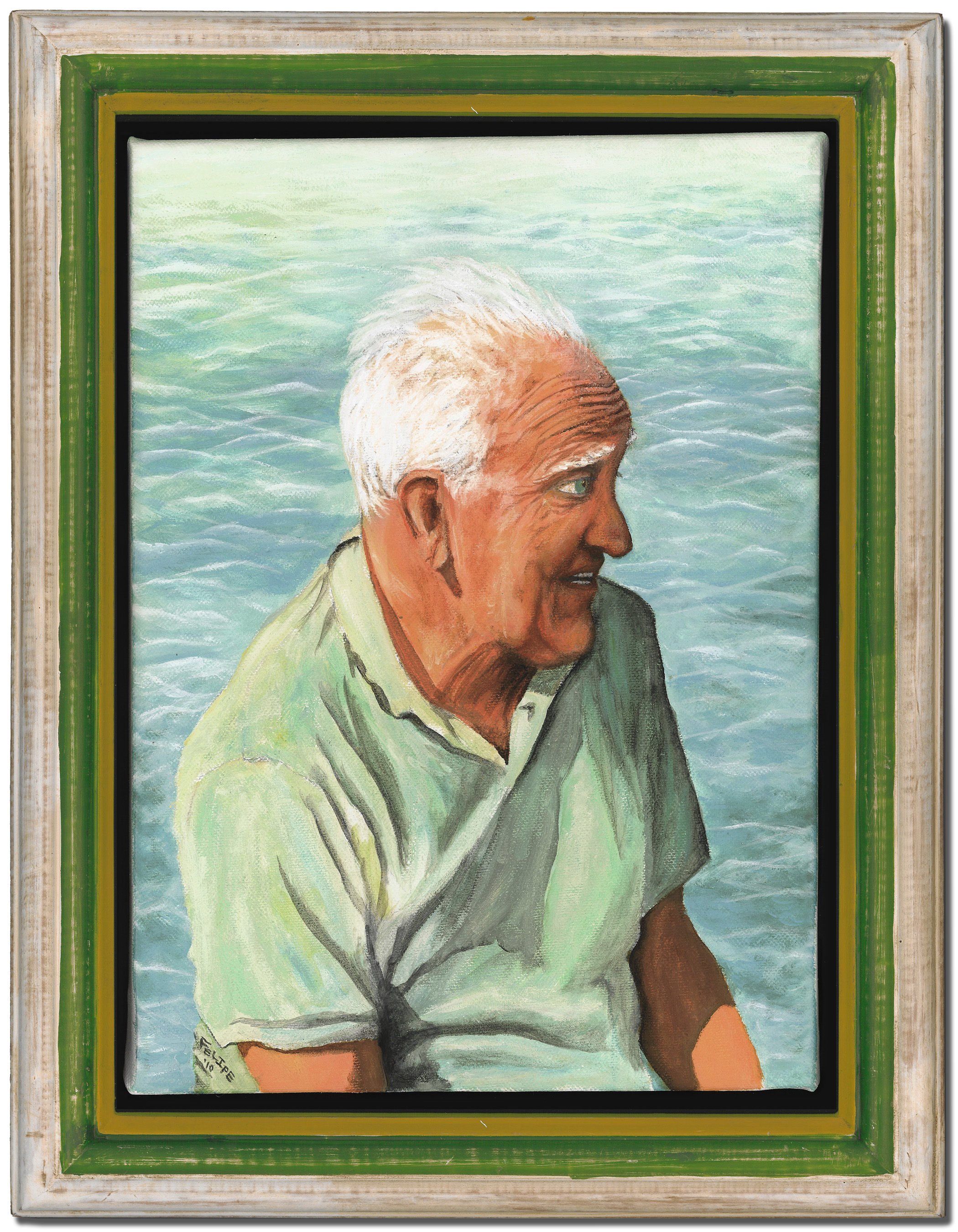 BEBO - 8" X 10", Acrylic and oil on canvas