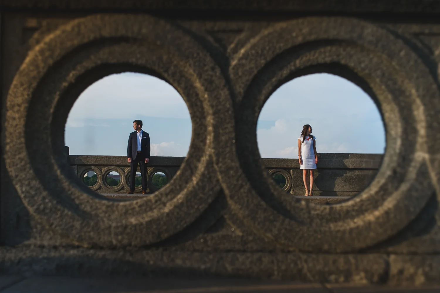 Engagement photo - creative engagement photographer  washington dc