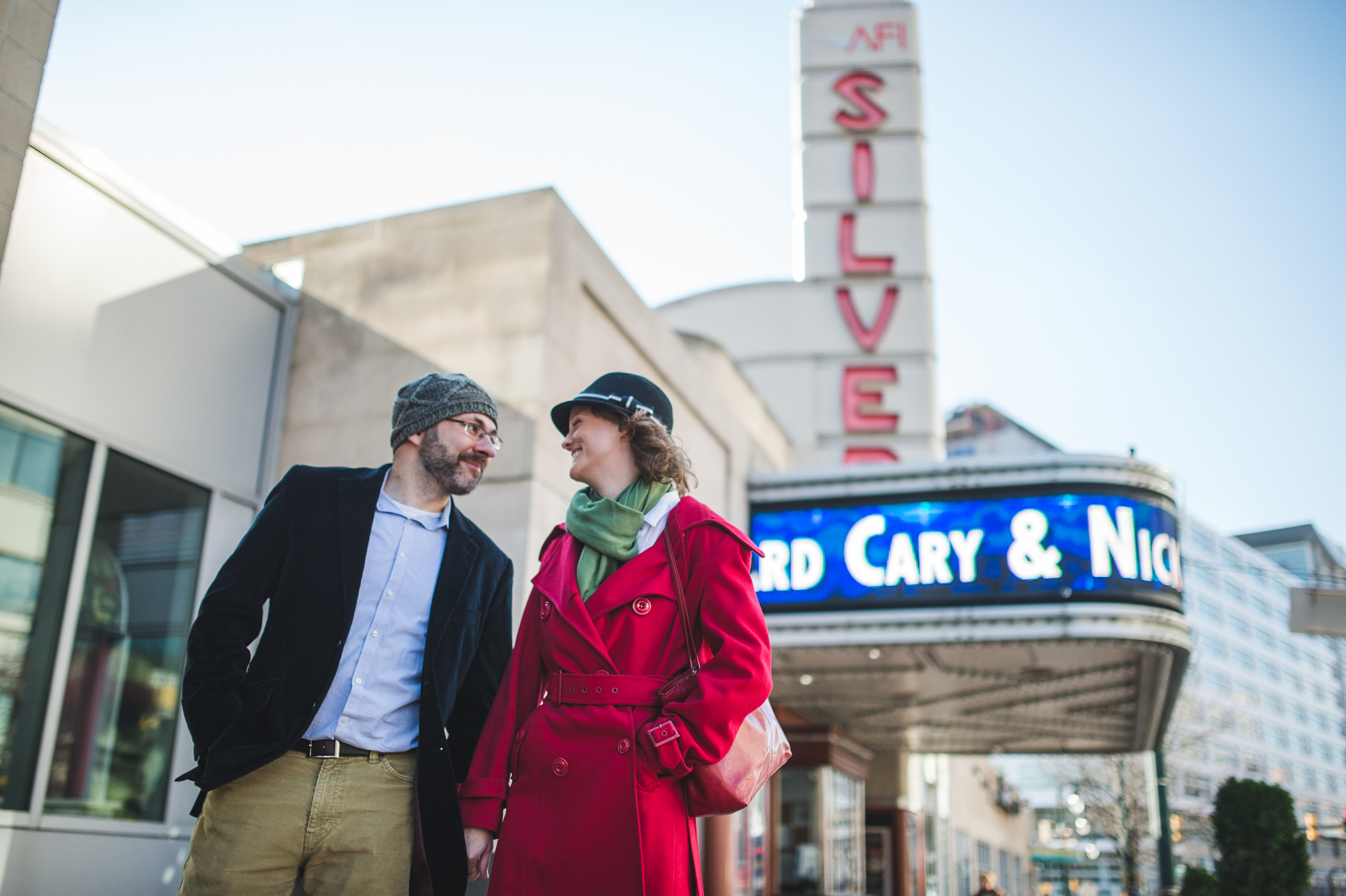 Silver Spring AFI Movie theater Engagement Session Photographer Mantas Kubilinskas-10.jpg