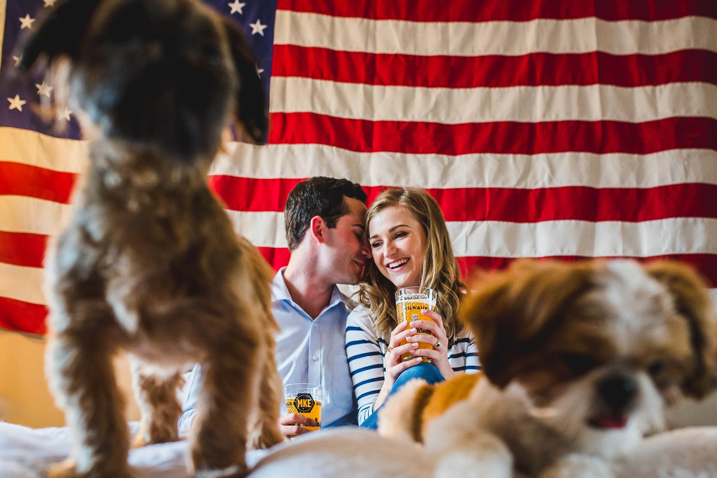 Graham + Barbara fun and energetic engagement session in Washington DC