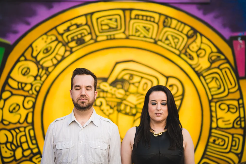 Unique taco tour engagement session in Washington DC