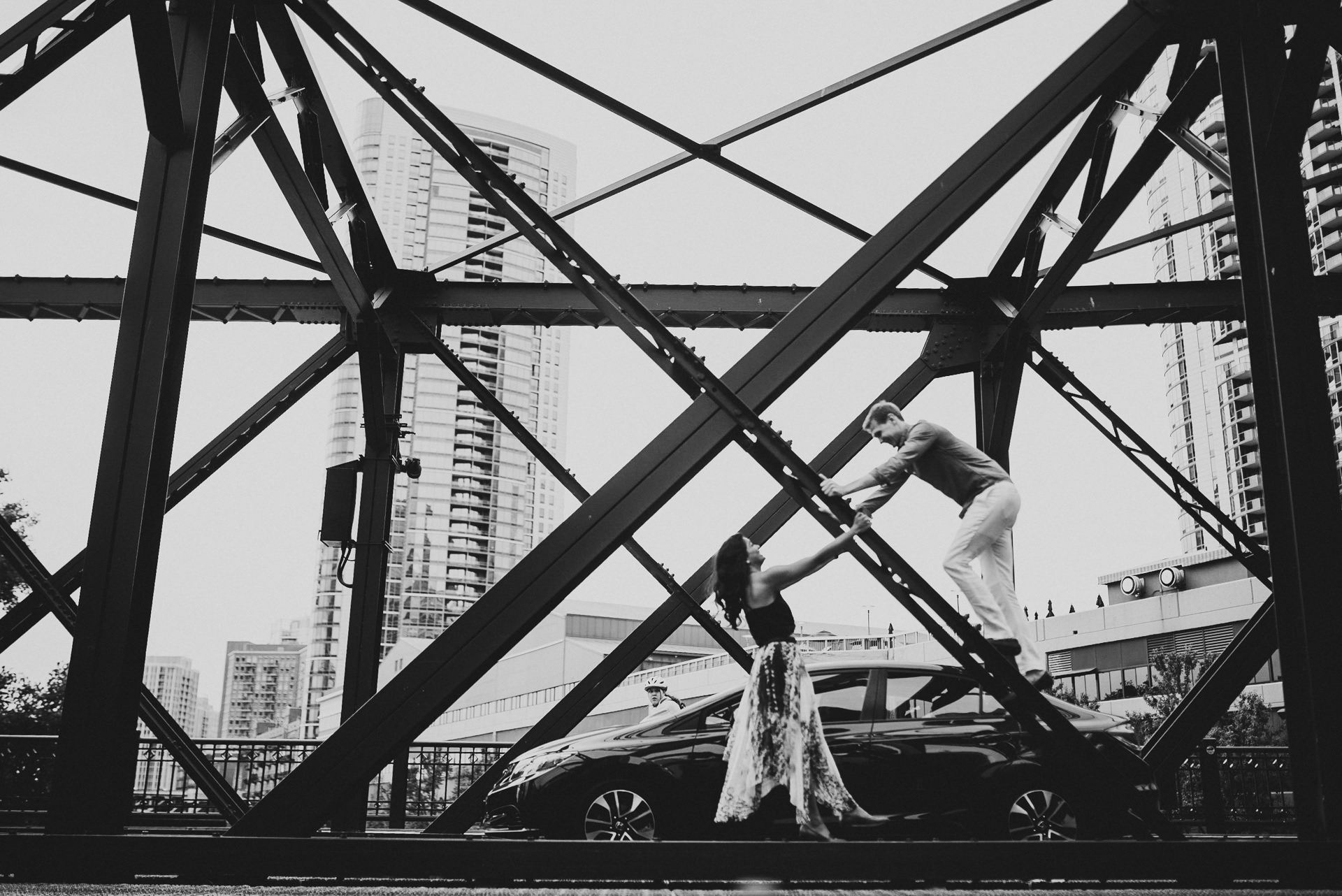  Millennium Park engagement photography 