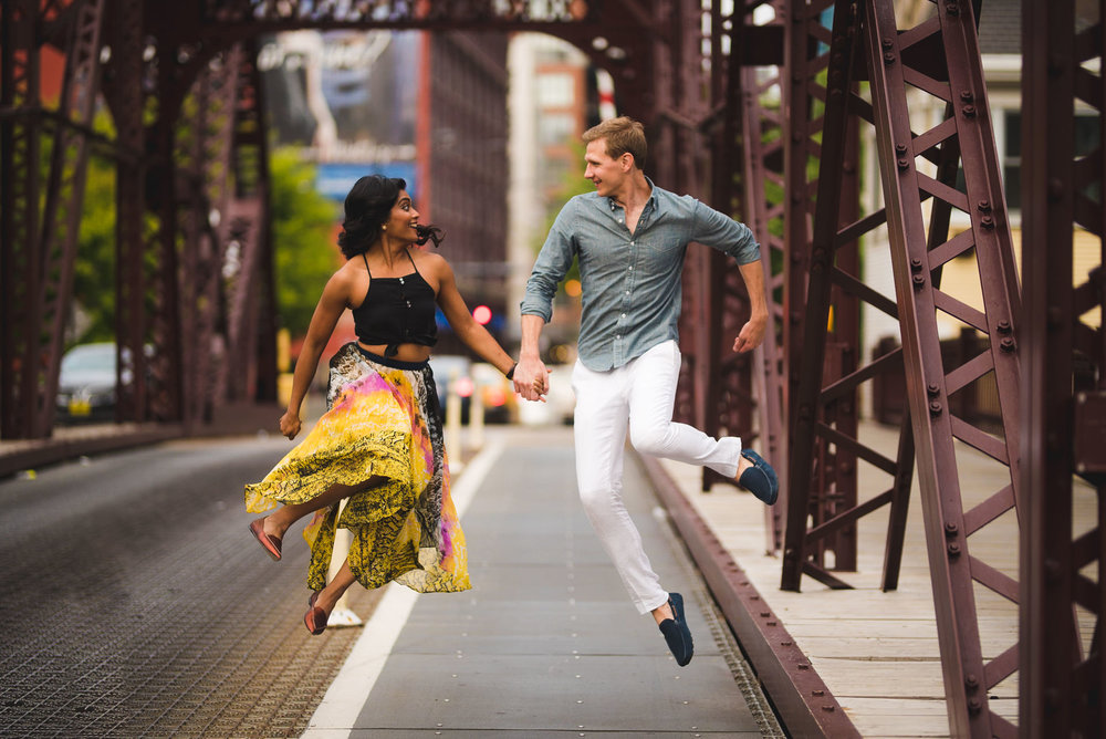  Millennium Park engagement photography 