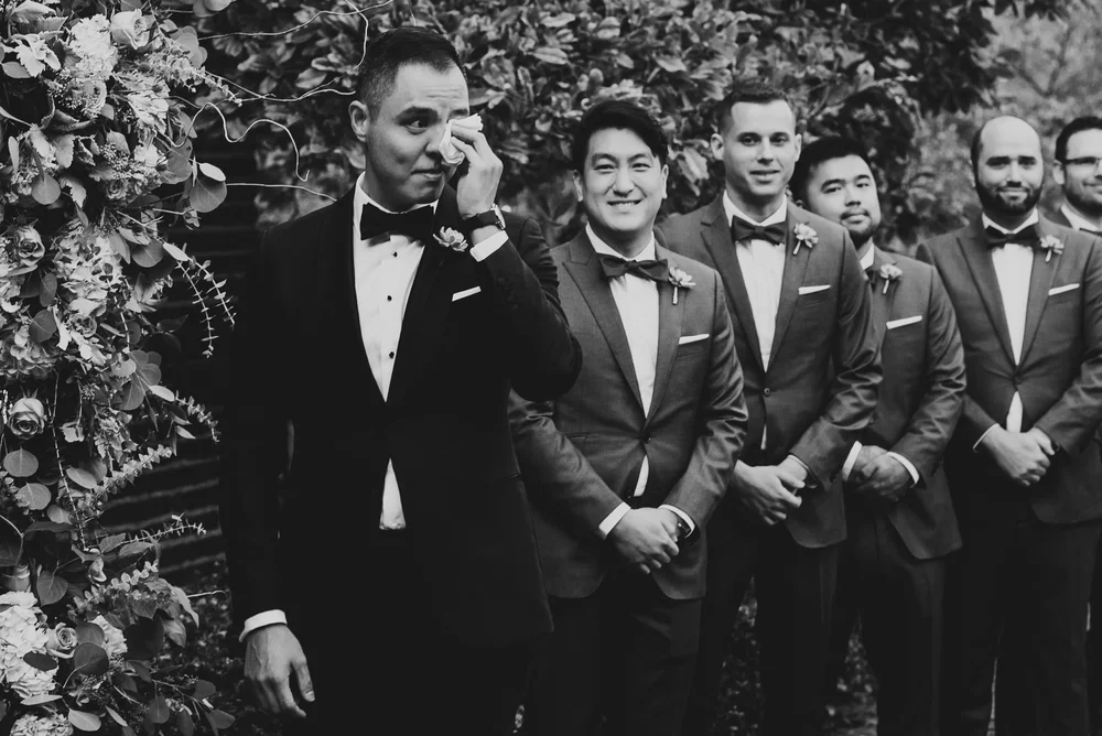 Candid wedding moment during a DC celebration