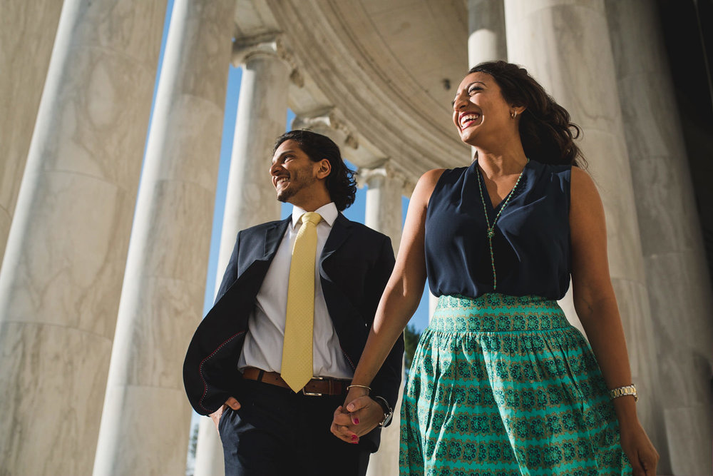  Jefferson Memorial creative engagement session 