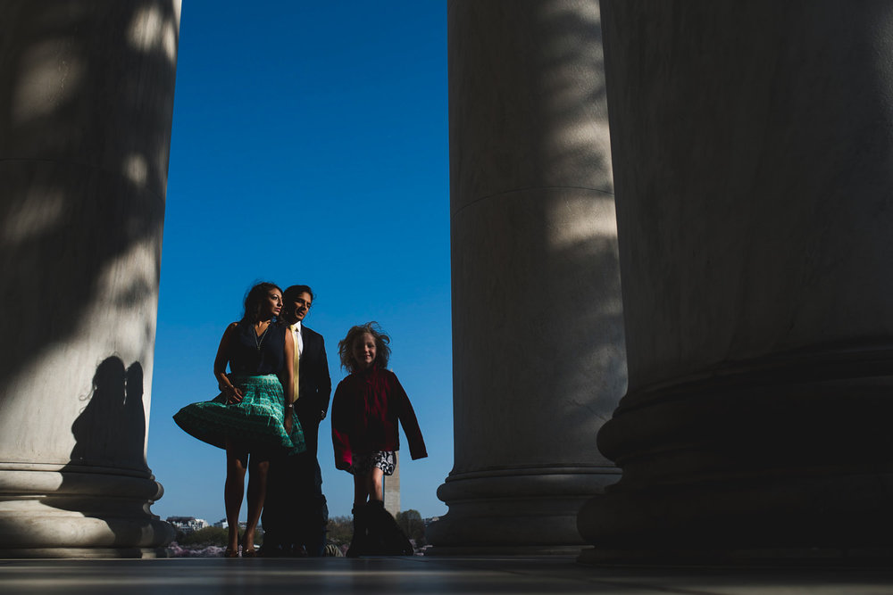  Jefferson Memorial creative engagement session 