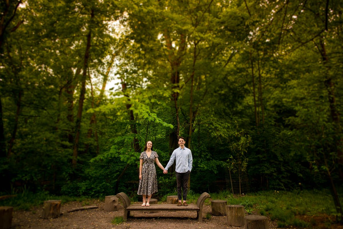 Artistic Engagement Session Dumbarton Oaks Park Washington D.C.