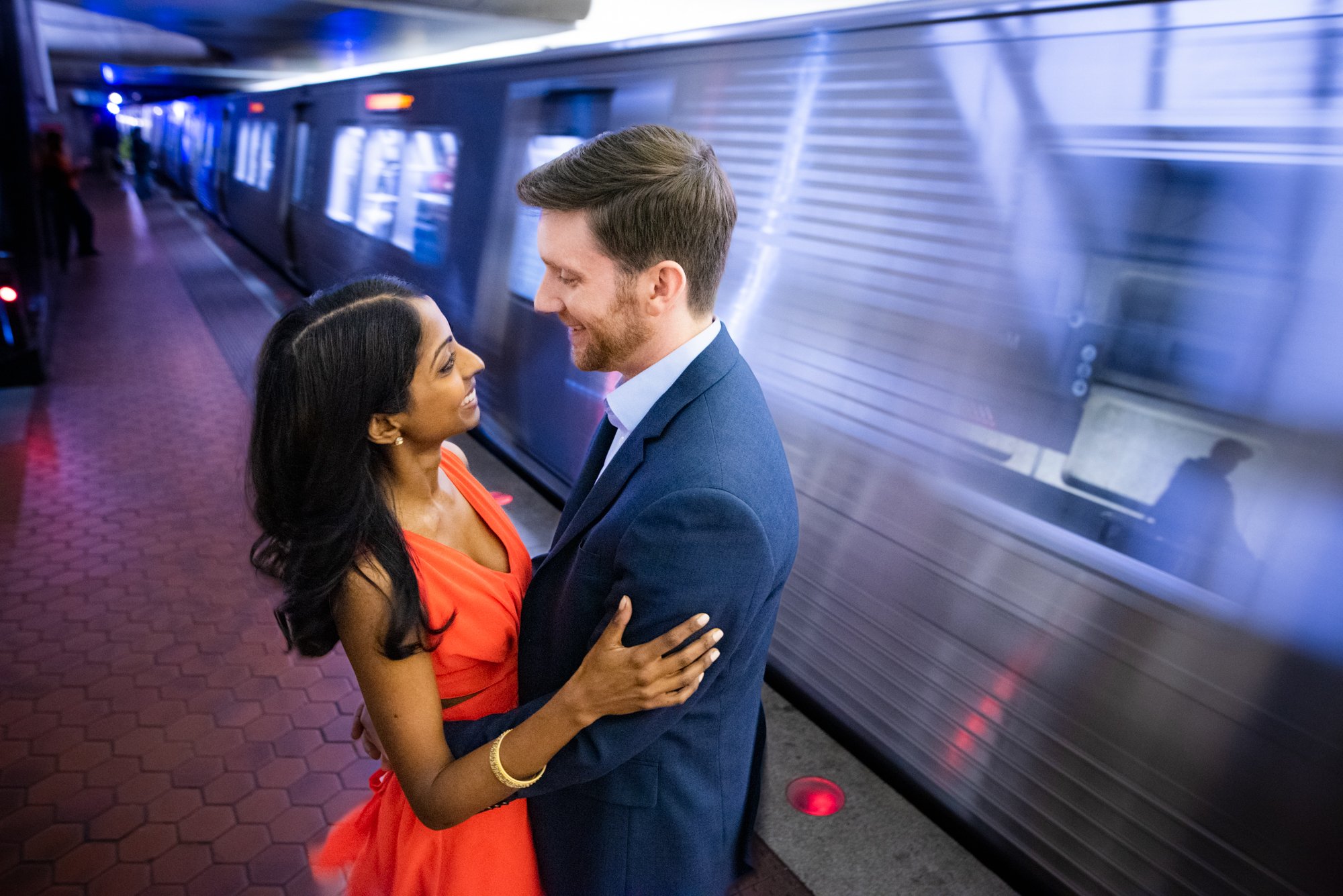 Engagement session  at the metro in Washington D.C. The best engagement photographer Mantas Kubilinskas-2.jpg