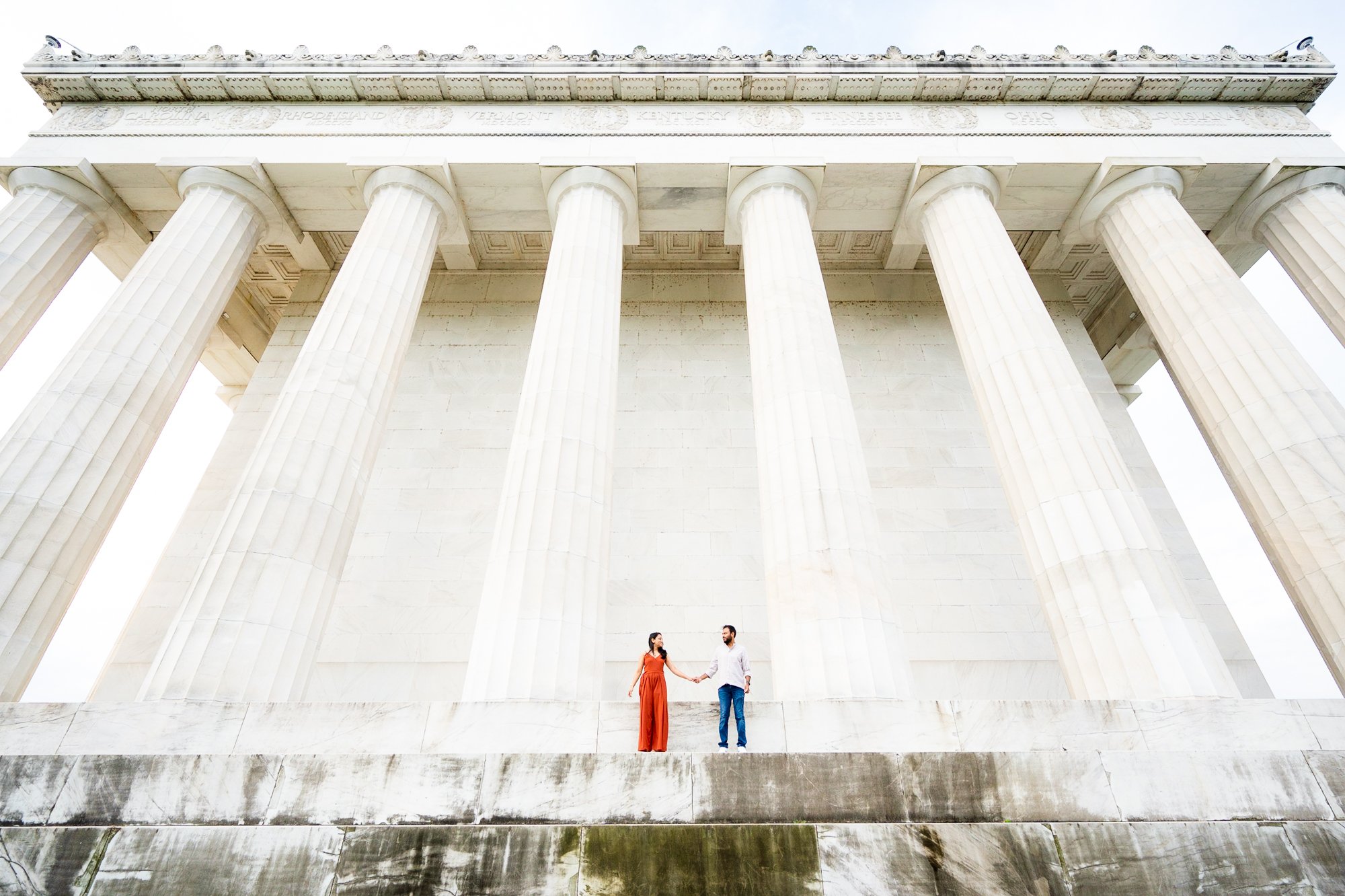 Lincoln memorial engagement photos Mantas Kubilinskas captured real moments of couple having great time at their photoshoot and proposal-3.jpg