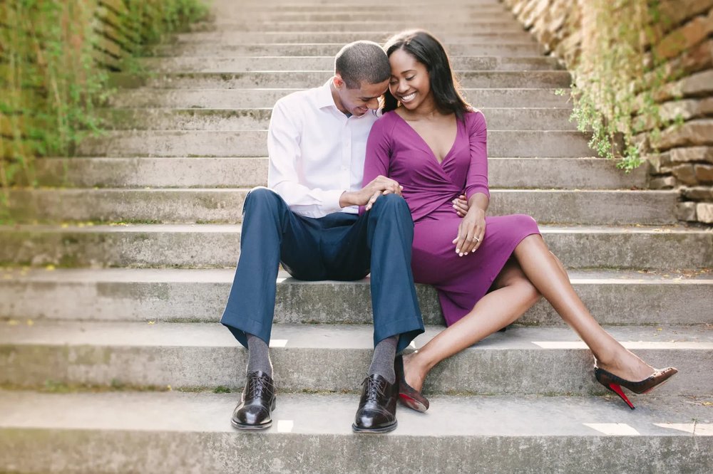 Dumbarton Oaks engagement session in Washington DC
