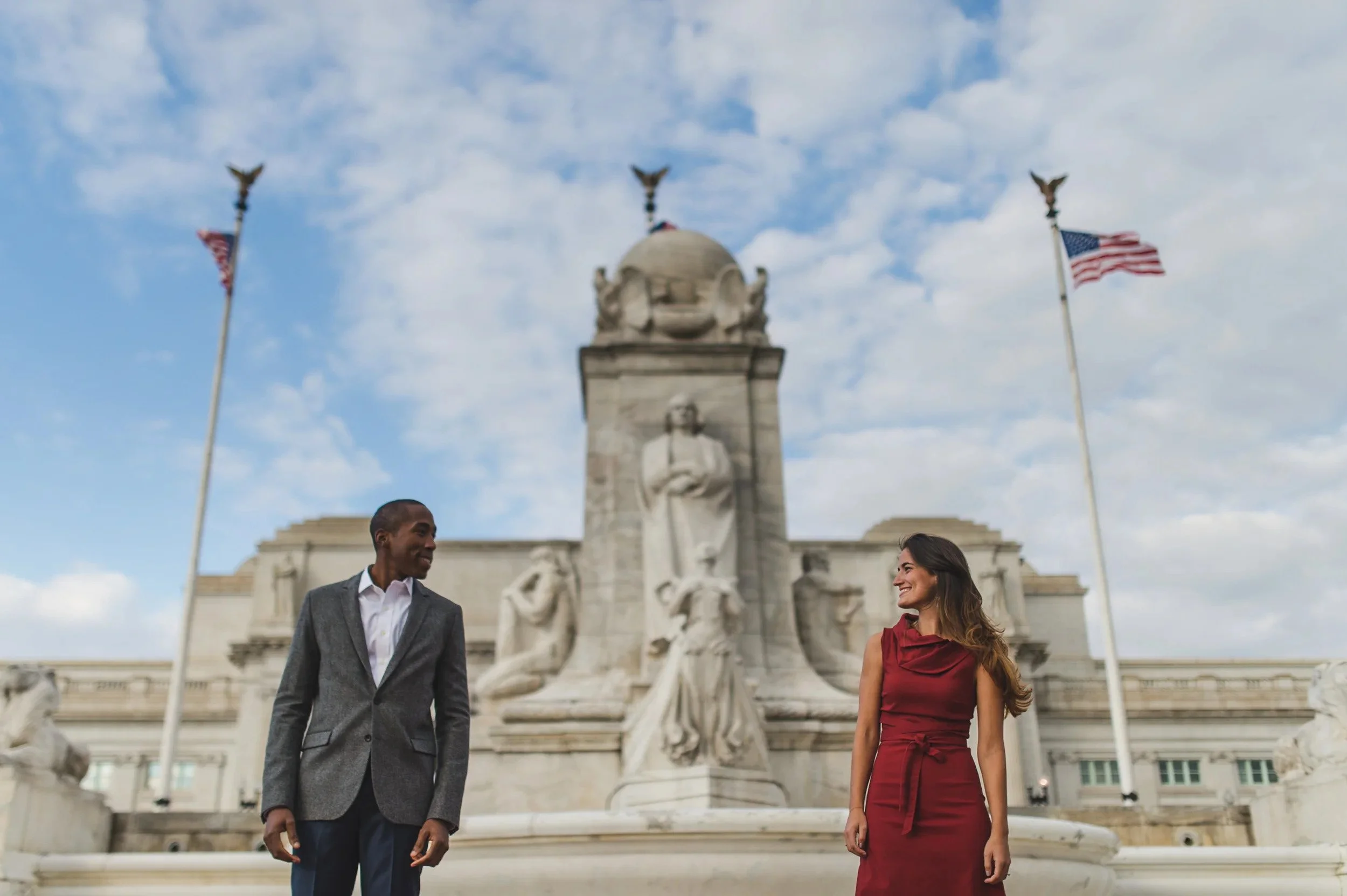 Union Station Washington DC Engagement Session - Architecture, Light, and Real Moments