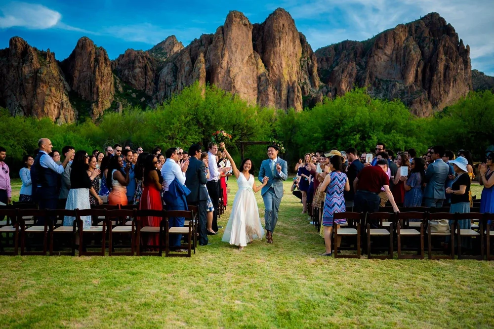 Saguaro Lake Guest Ranch wedding ceremony
