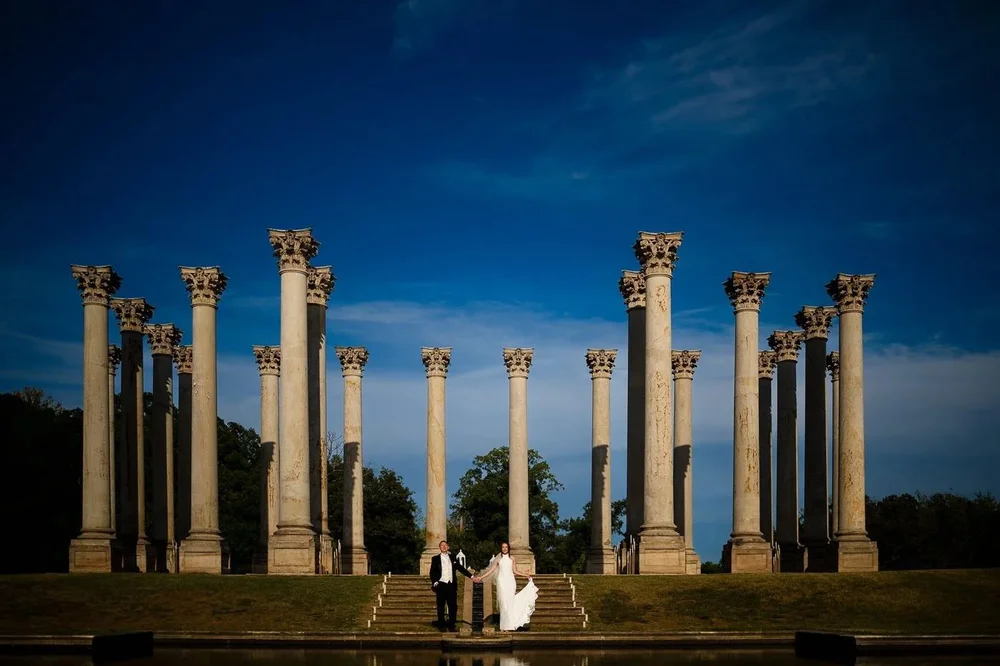 National Arboretum wedding at the Capitol Columns in Washington DC