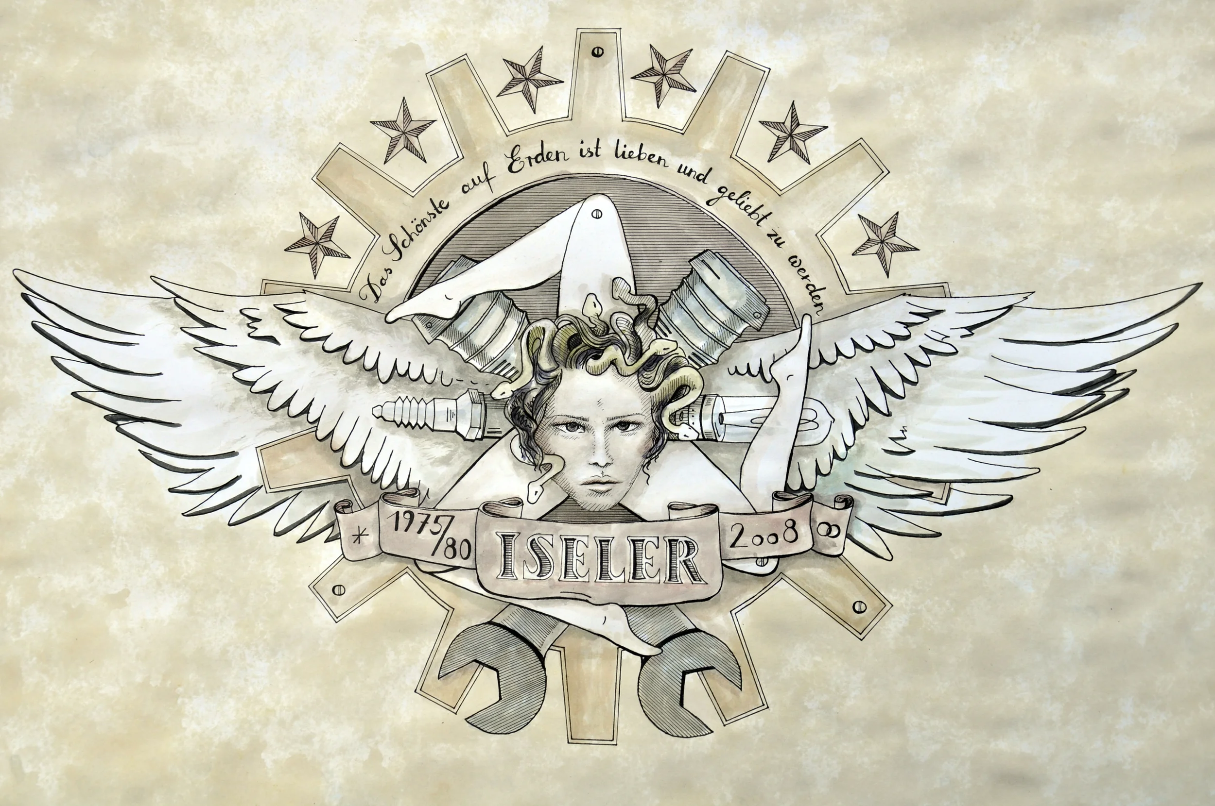 Familien Wappen handgezeichnet gezeichnet Illustration.jpg