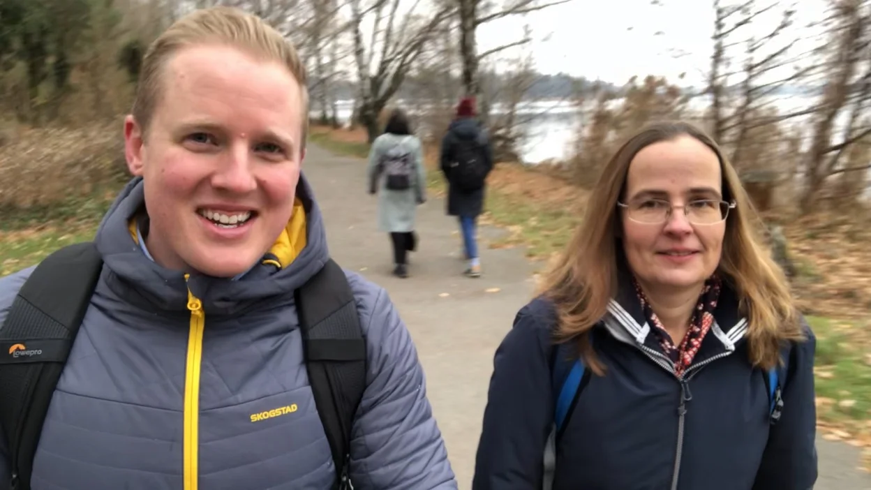 With my client, Birgit, in Berlin.