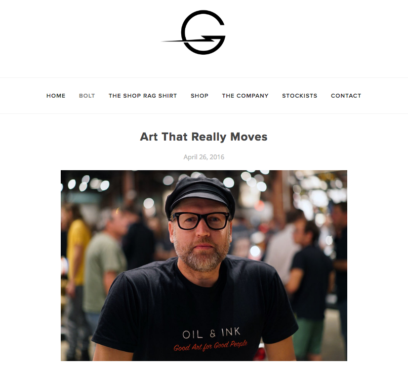 Thanks to Godspeed for highlighting the Oil&Ink Expo http://godspeedco.com/blog/2016/4/25/art-that-really-moves
