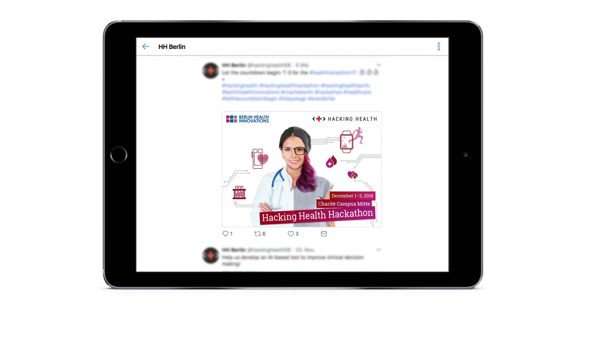 BIH Hacking Health Hackathon — yellow design yellow lab yellow too