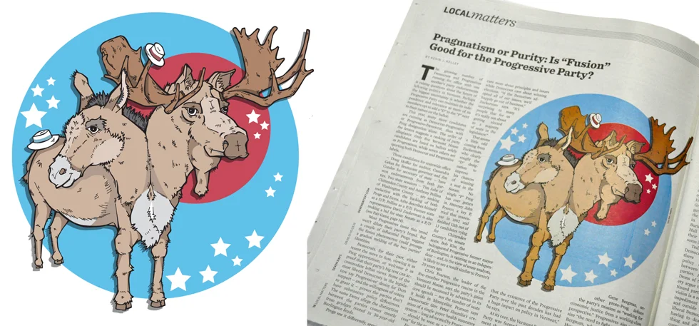 Donkey-Moose for a Seven Days article