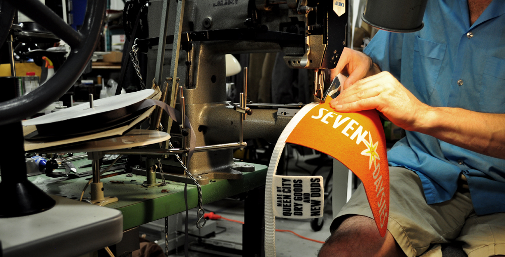 Sewing the first strand