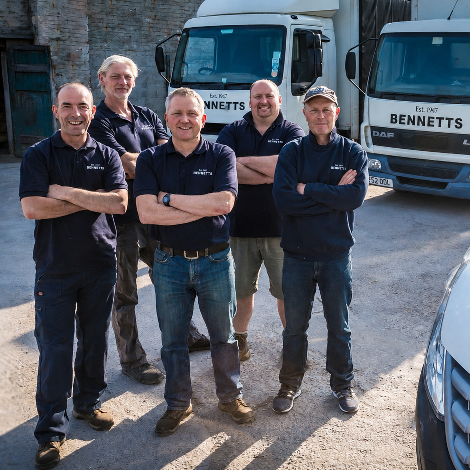 The Bennetts team. Here to supply your wholesale potatoes, in Manchester, Cheshire and Yorkshire.