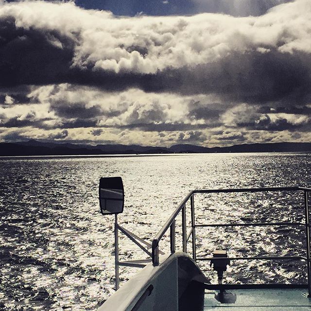 The view from the boat. 