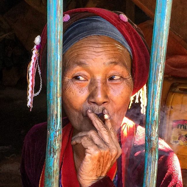 This wonderful lady at our lunch on the first day of the trek in Shan State 