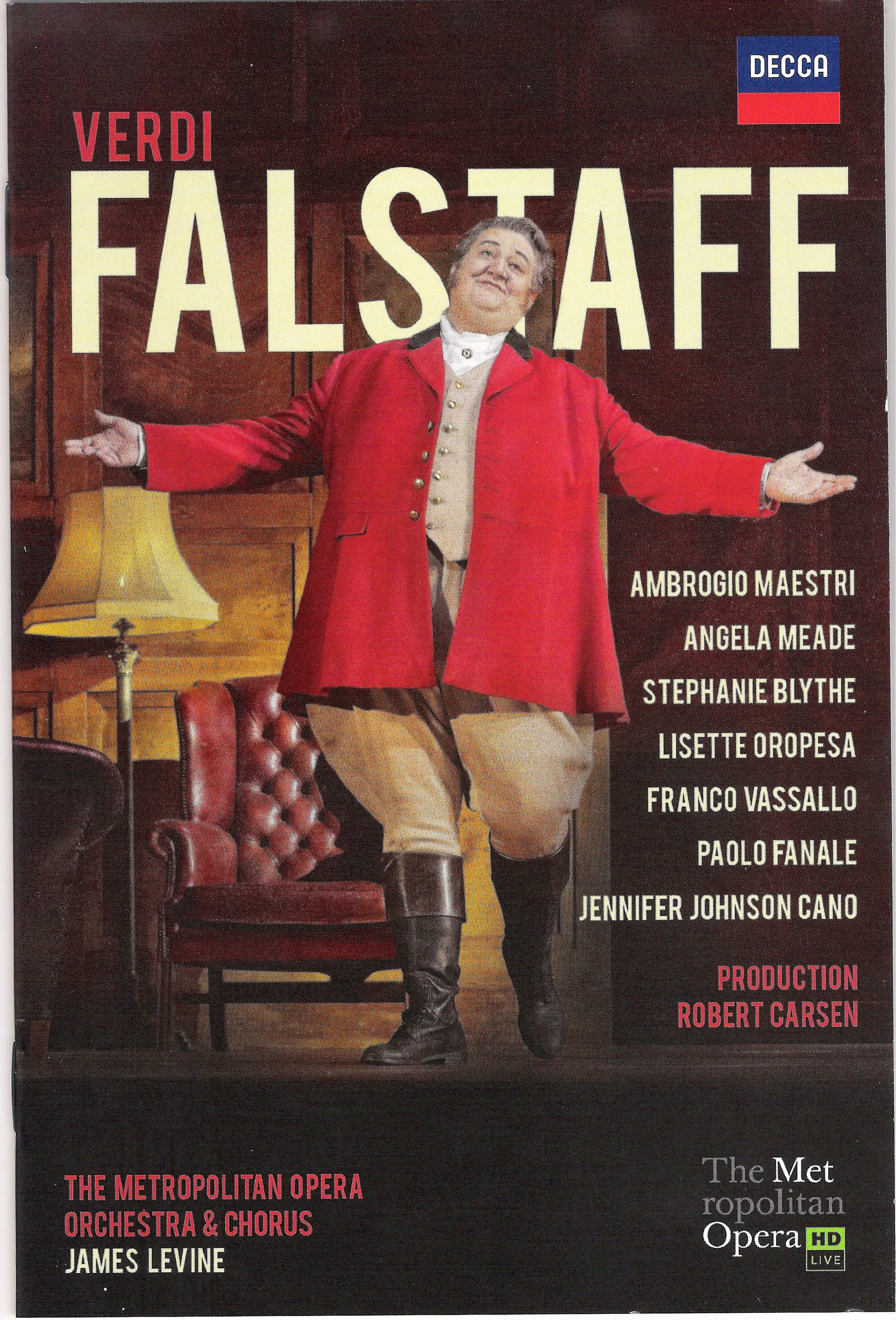 Ambrogio Maestri as Verdi's Falstaff