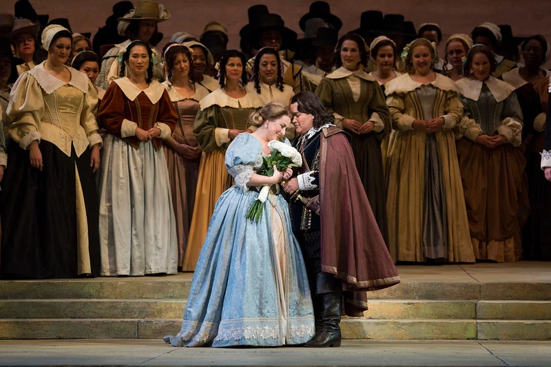 Diana Damrau and Javier Camarena star in the Met's I Puritani