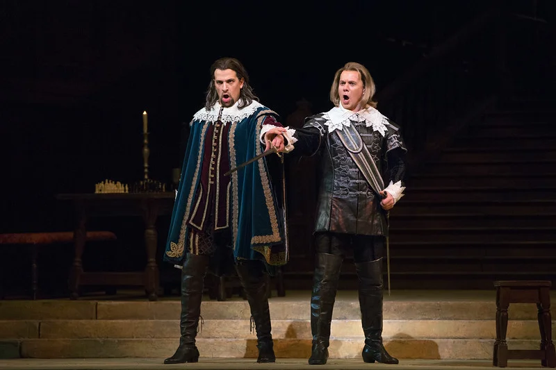 Luca Pisaroni and Alexey Markov in Act II of I Puritani