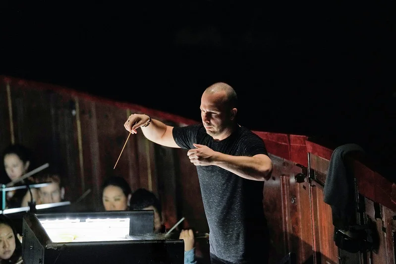 Yannick Nézet-Séquin rehearses Parsifal with the Met Orchestra