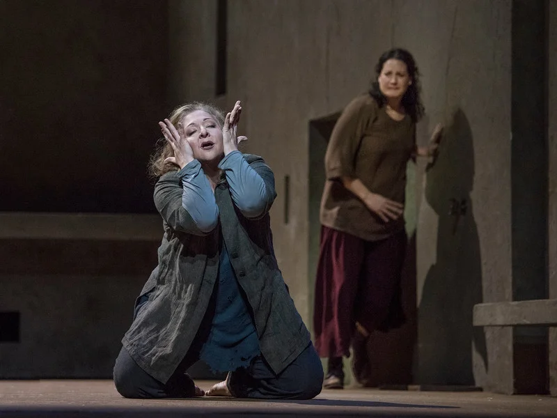 Christine Goerke and Elza van den Heever in the Met's Elektra