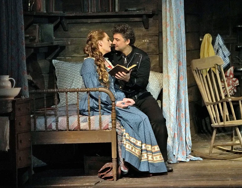 Jonas Kaufmann as Dick Johnson at Minnie’s home in Act II