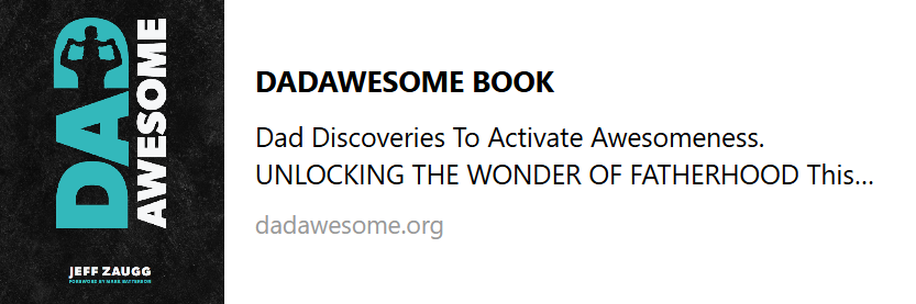Graphic with link to the new DadAwesome book