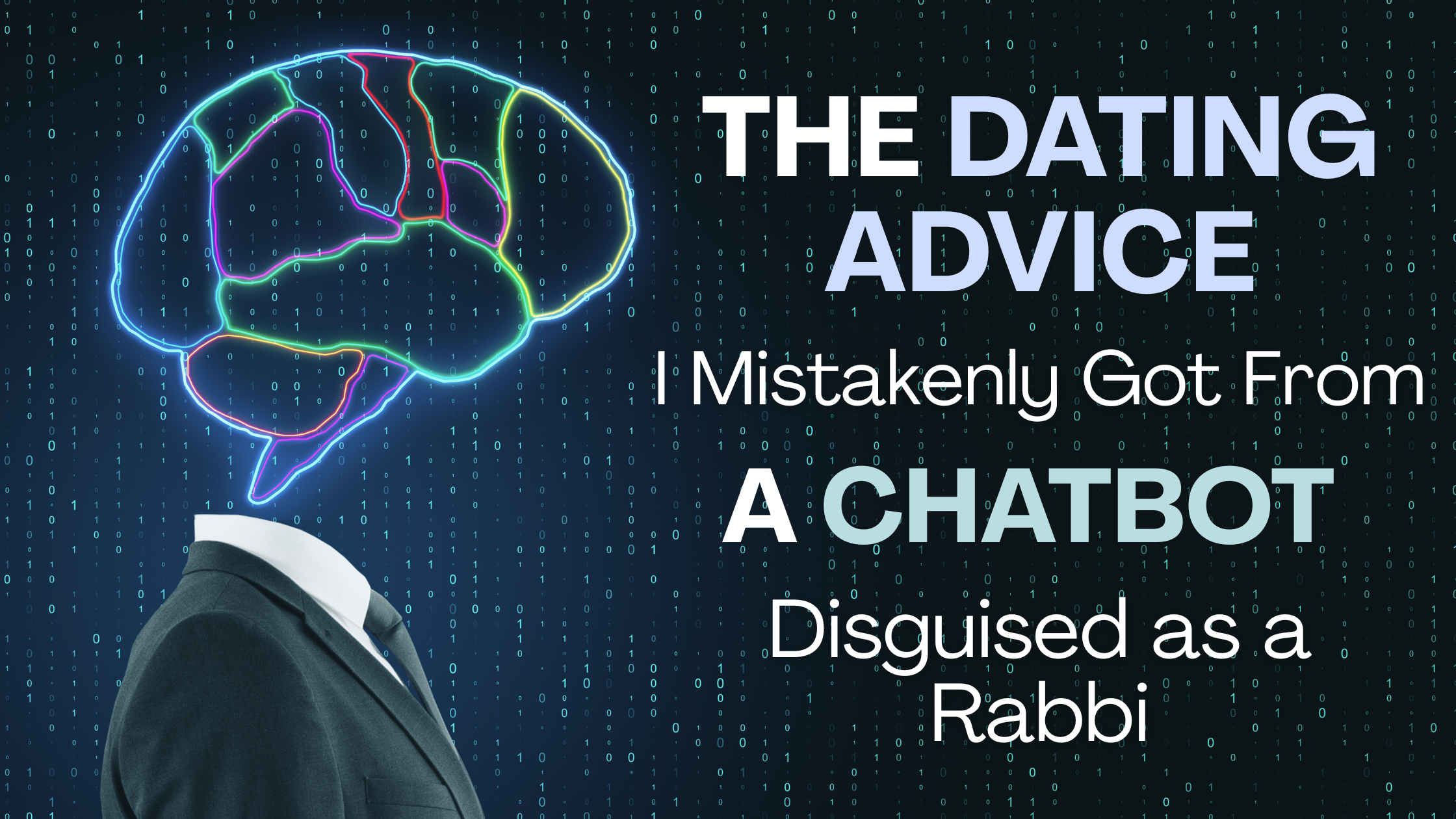 Blog Header: The Dating Advice from Scam AI Bot Rabbi Stirberg