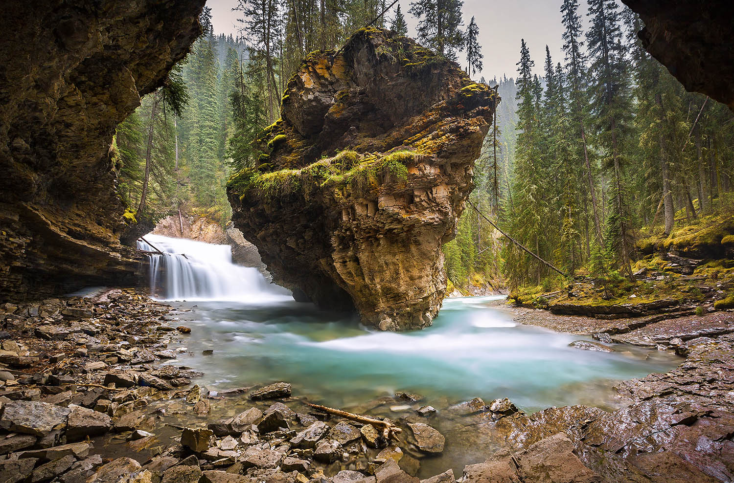 Johnson Canyon, Banff National Park. Canada.