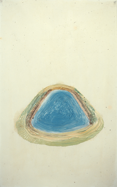   Reservoir 2 , 1975. Oil on paper. 35 x 22 in. 