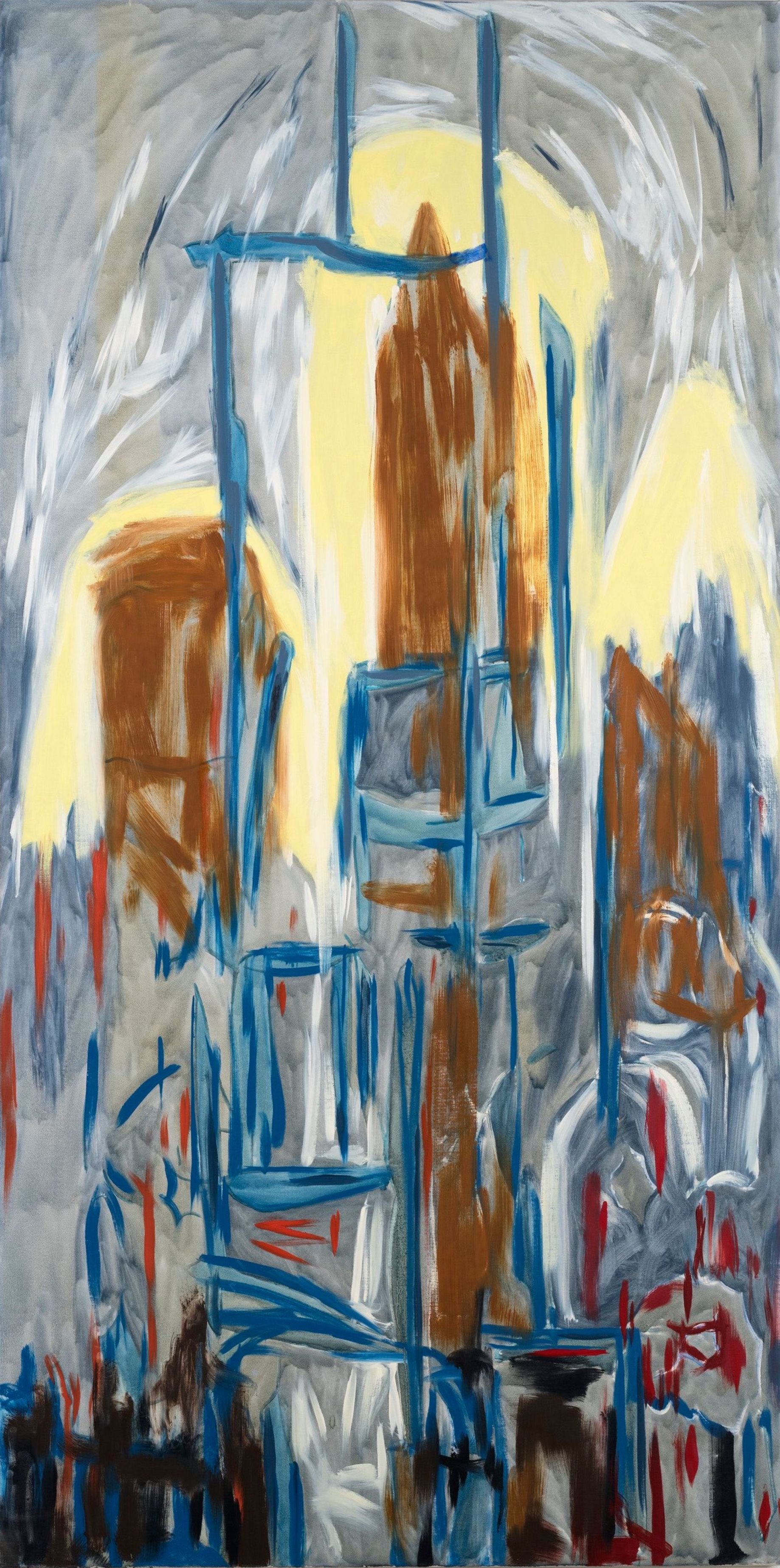   Yellow Light , 1994. Oil on canvas. 96 x 48 in. 