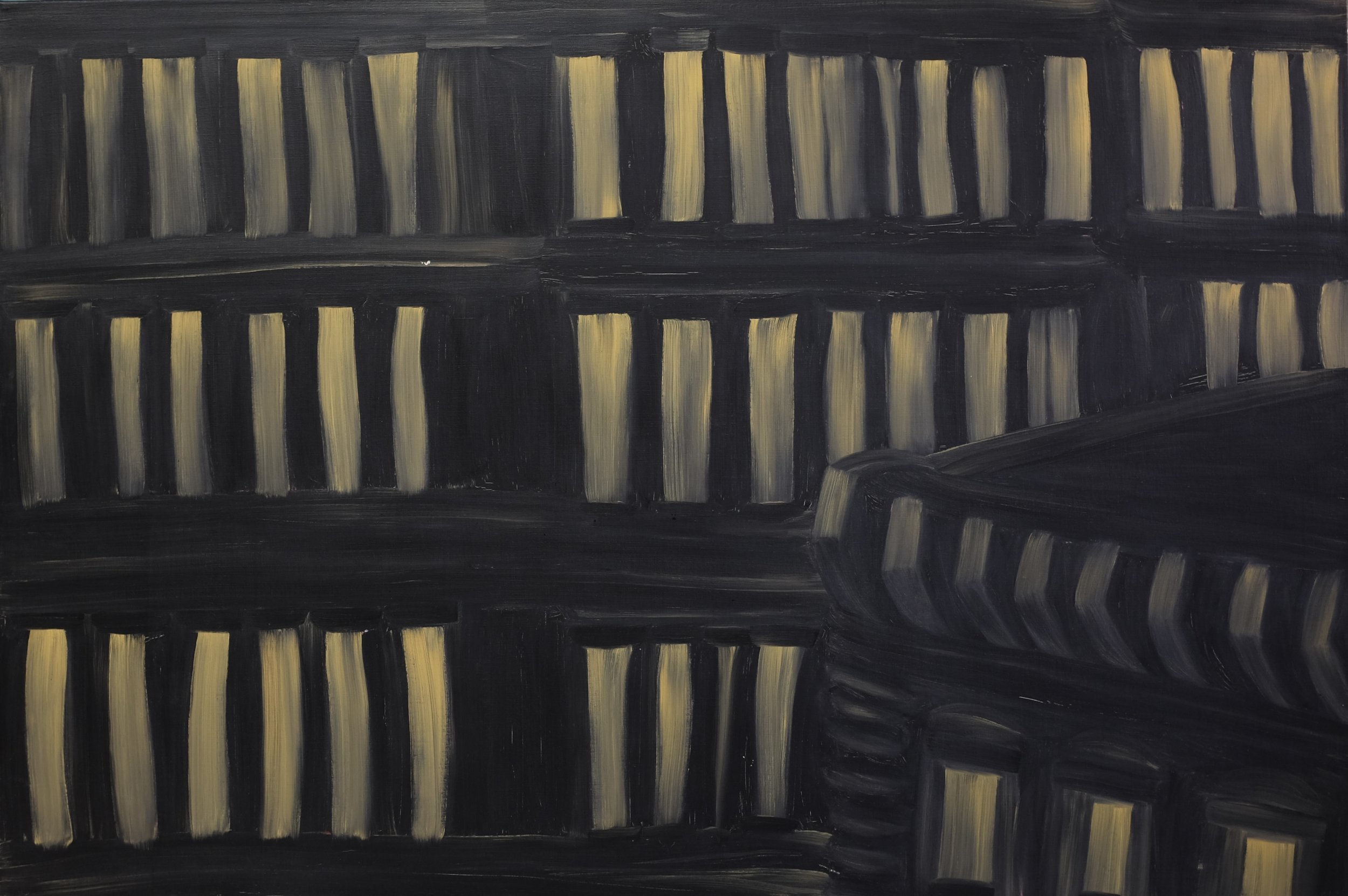   Change , 1981. Oil on linen. 49 x 73 in. 